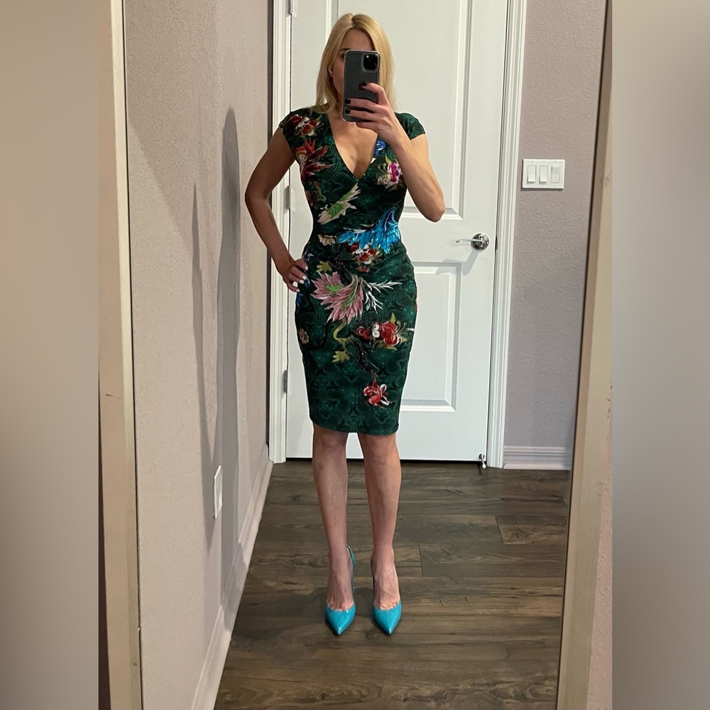 Dress Roberto Cavalli midi stretch, size S (EU 38)